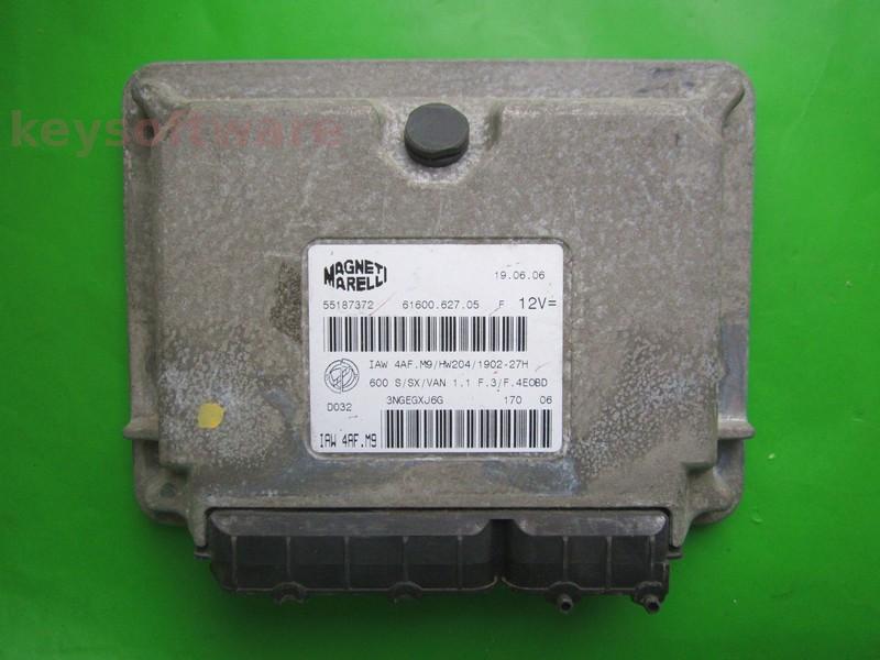 ECU Fiat 600 1.1 55187372 6160062705 IAW 4AF.M9 }
