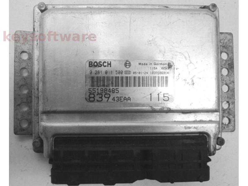 ECU Lancia Lybra 1.9JTD 55198485 0281011500 EDC15C7 {