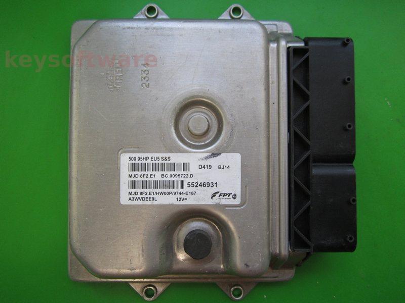 ECU Fiat 500 1.3JTD 55246931 8F2.E1