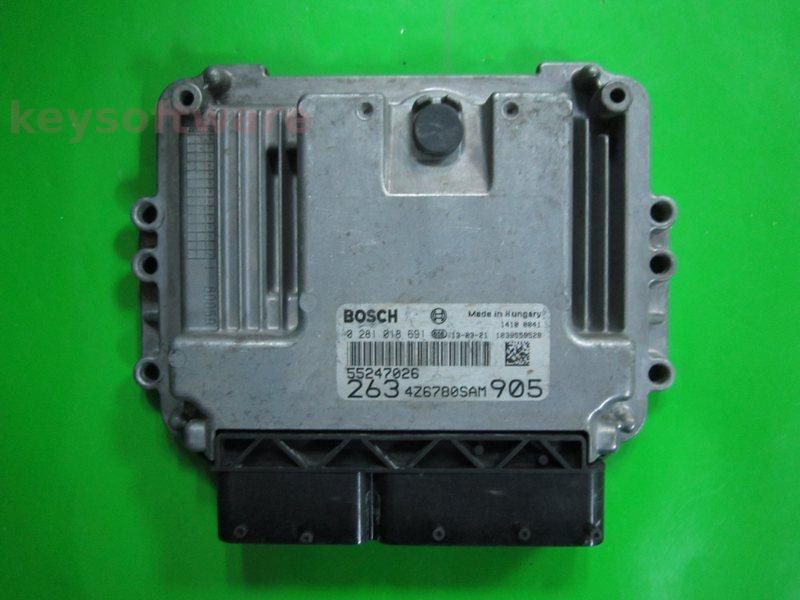 ECU Fiat Doblo 1.6 55247026 0281018691 EDC16C39