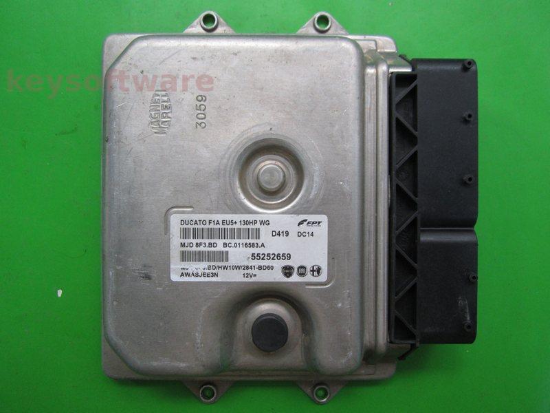 ECU Fiat Ducato 2.3JTD 55252659 8F3.BD`