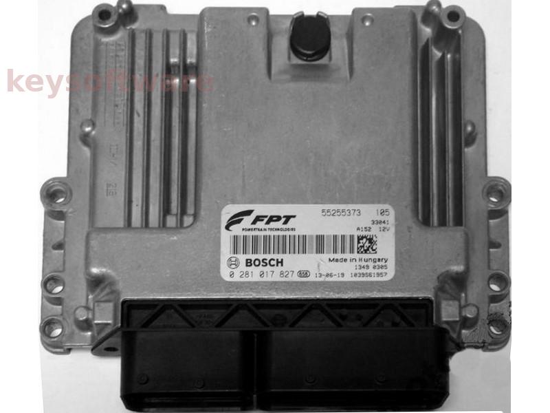 ECU Fiat 500 1.6JTD 55255373 0281017827 EDC17C49
