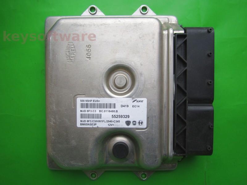 ECU Fiat 500 1.3JTD 55259329 8F3.C3 }
