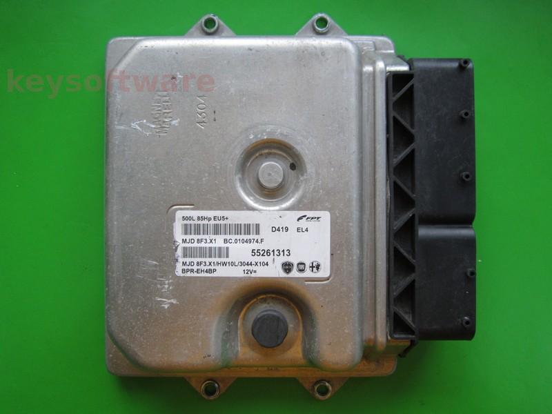 ECU Fiat 500 1.3JTD 55261313 8F3.X1