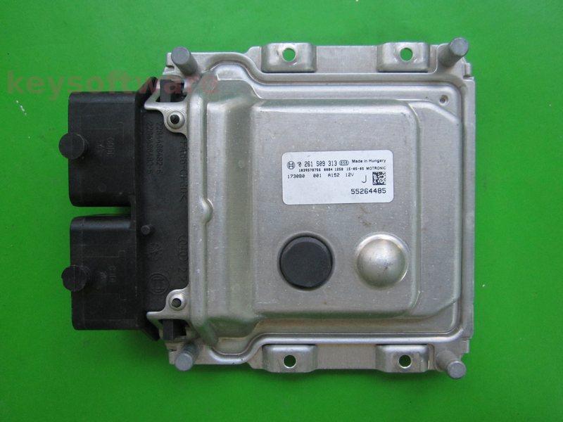 ECU Fiat 500 1.4 55264485 0261S09313 ME17.3.0