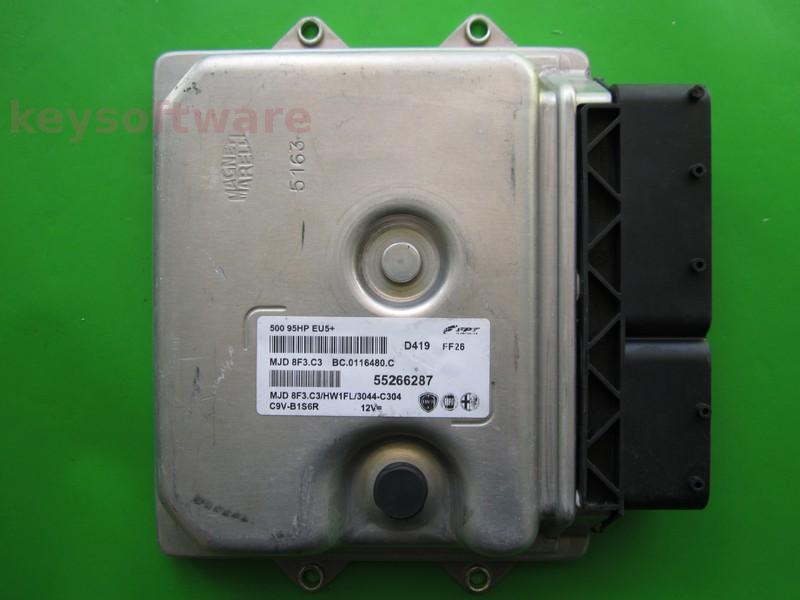 ECU Fiat 500 1.3JTD 55266287 8F3.C3 }