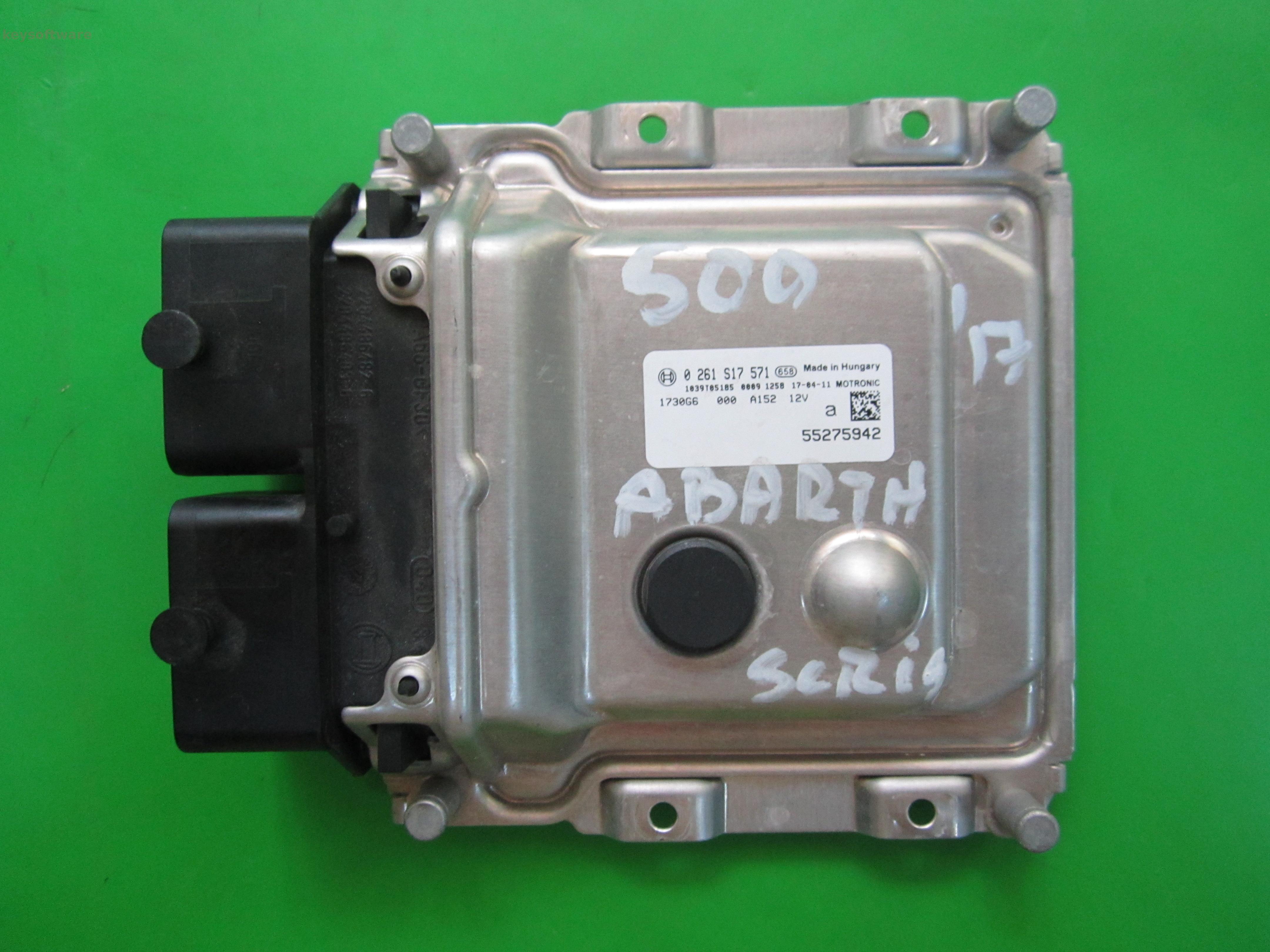 ECU Fiat 500 1.4 55275942 0261S17571 ME17.3.0