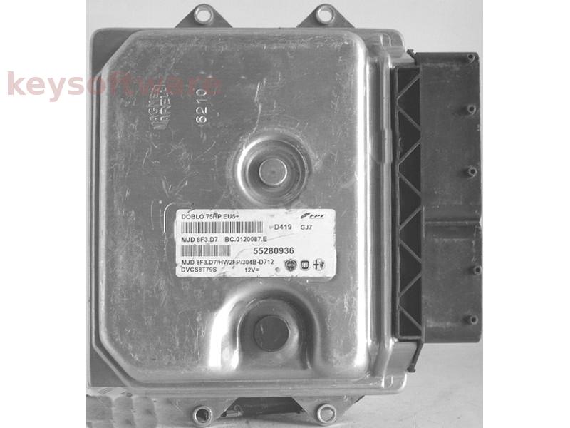ECU Fiat 500 1.3JTD 55280936 8F3.D7