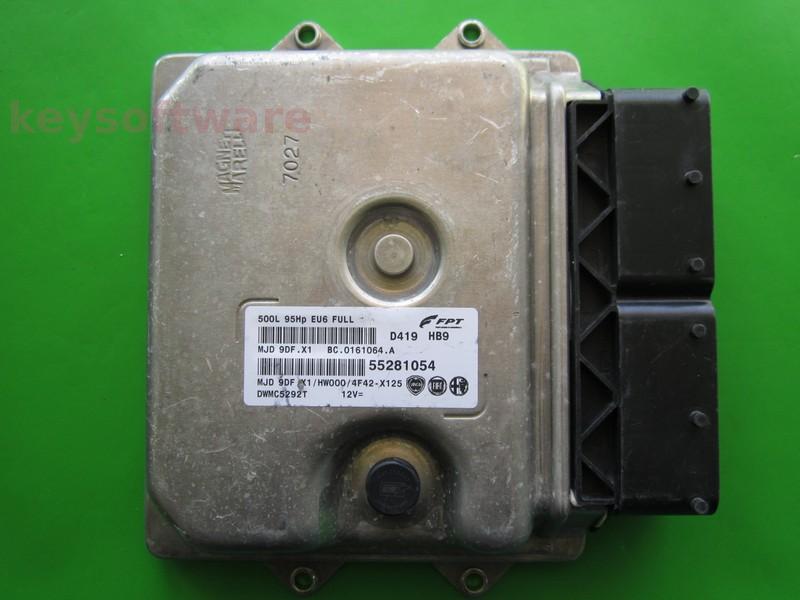 ECU Fiat 500 1.3JTD 55281054 9DF.X1 }