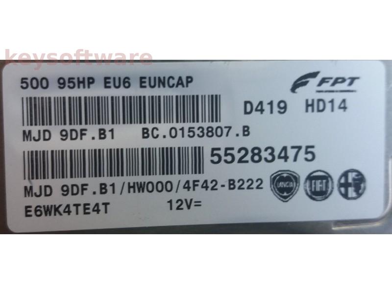 ECU Fiat 500 1.3JTD 55283475 9DF.B1 {
