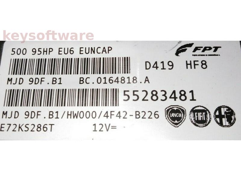 ECU Fiat 500 1.3JTD 55283481 9DF.B1