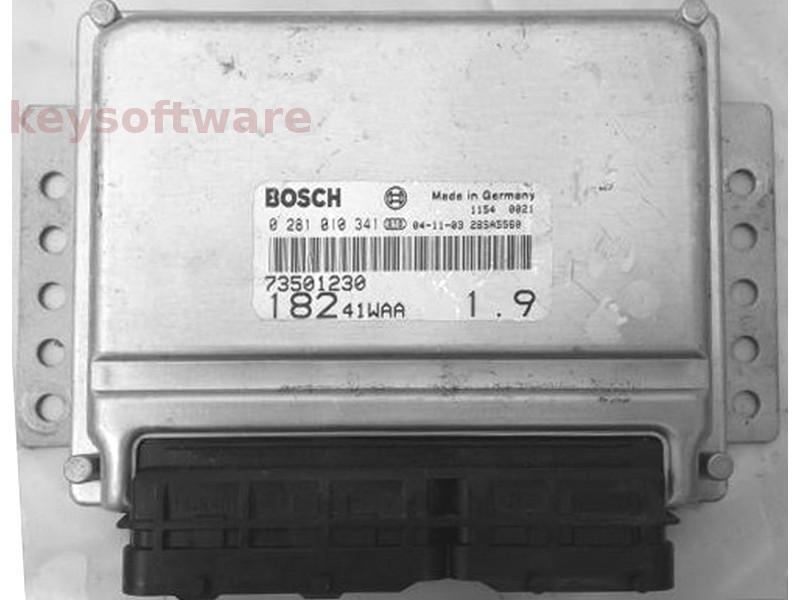 ECU Fiat Bravo 1.9JTD 73501230 0281010341 EDC15C7 {