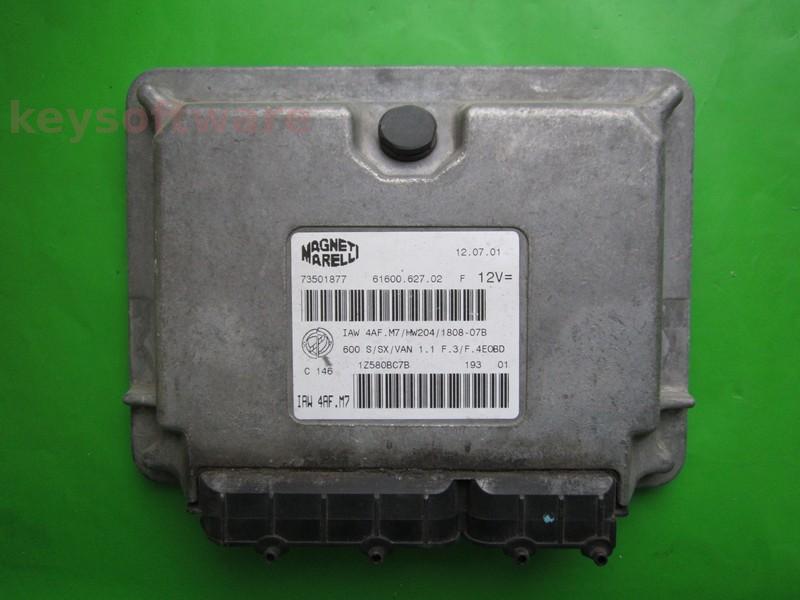 ECU Fiat 600 1.1 73501877 6160062702 IAW 4AF.M7