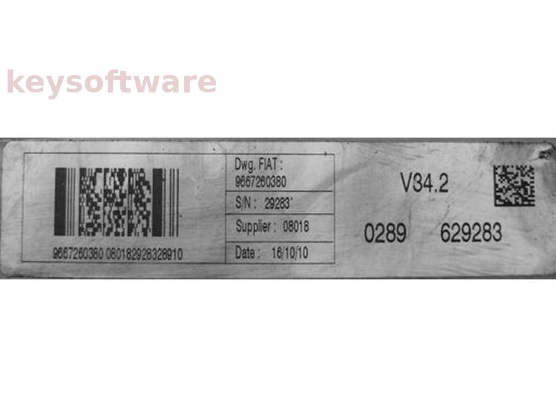 ECU Peugeot Bipper 1.4 9667260380 V34.2 {