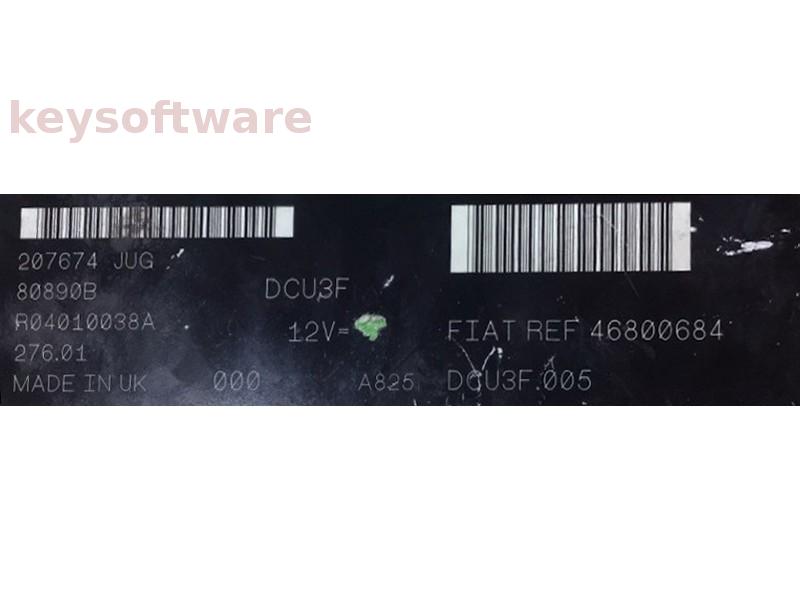 ECU Fiat Strada 1.9 46800684 R04010038A DCU3F