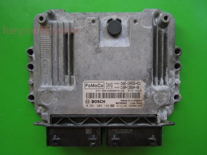 ECU Ford C-Max 1.0 CV61-12A650-ADD 0261S09148 MED17.0.1