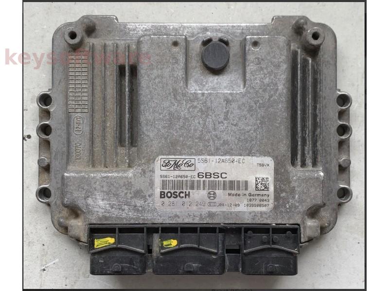 ECU Ford Fiesta 1.6TDCI 5S61-12A650-EC 0281012249 EDC16C34  {
