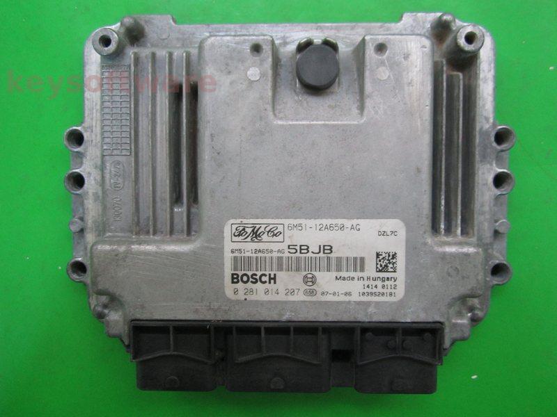 ECU Ford Focus 1.6TDCI 6M51-12A650-AG 0281014207 EDC16C34