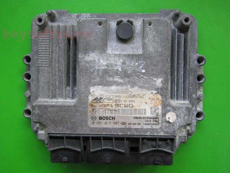 ECU Ford Focus 1.6TDCI 9M51-12A650-AD 0281015607 EDC16C34 }