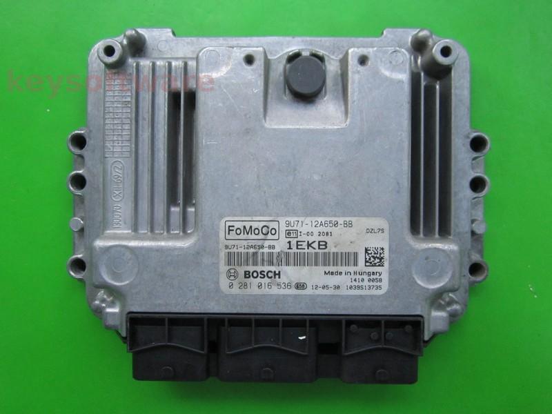 ECU Ford Focus 1.6TDCI 9U71-12A650-BB 0281016536 EDC16C34 {+