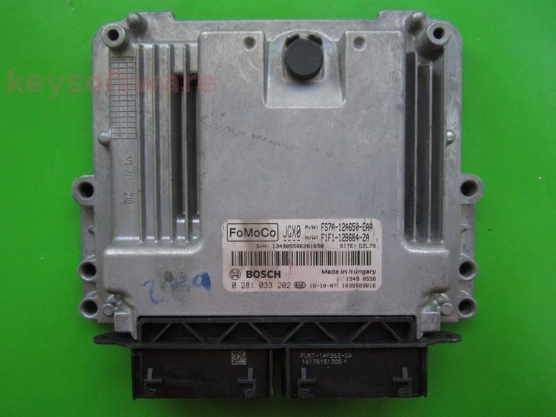 ECU Ford Mondeo 1.5TDCI FS7A-12A650-EAA 0281033202 EDC17C70