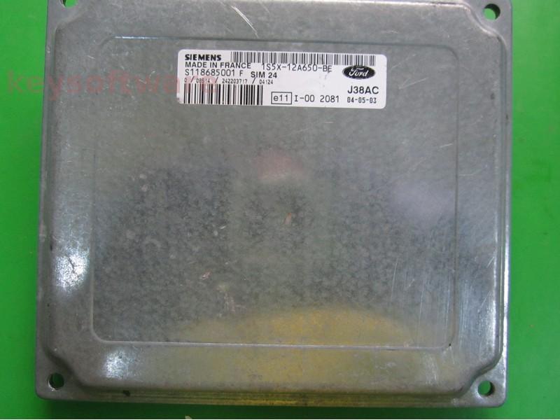 ECU Ford Ka 1.3 1S5X-12A650-BE S118685001F SIM24