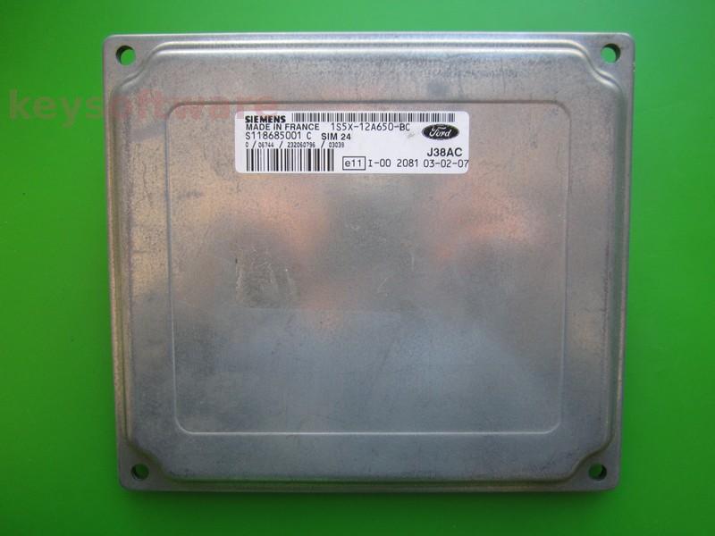 ECU Ford Ka 1.3 1S5X-12A650-BC S118685001C SIM24