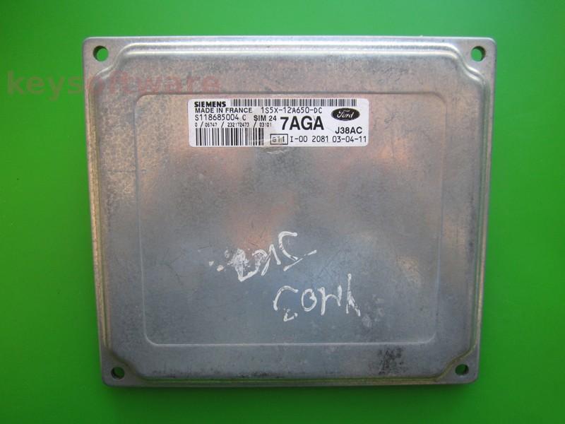 ECU Ford Ka 1.3 1S5X-12A650-DC S118685004C SIM24