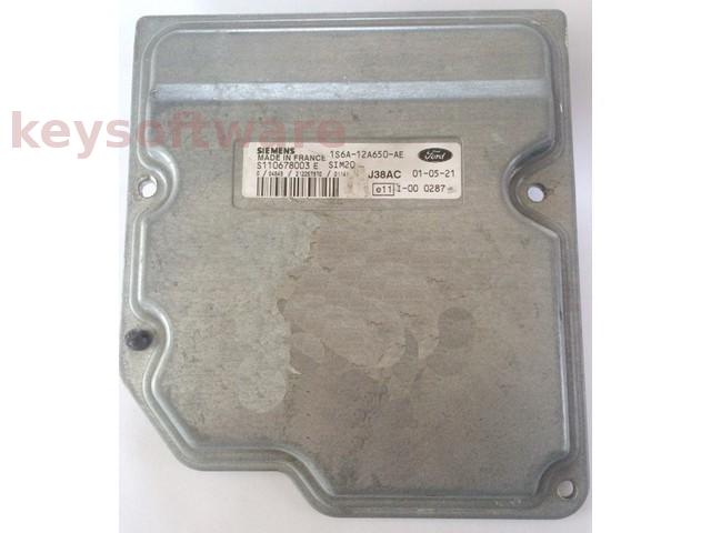 ECU Ford Fiesta 1.2 1S6A-12A650-AE S110678003E SIM20 {
