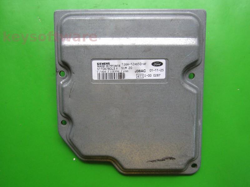 ECU Ford Fiesta 1.25 1S6A-12A650-AF S110678003F SIM20