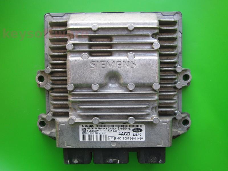 ECU Ford Fusion 1.4TDCI 2N1A-12A650-AE 5WS40031E-T SID802 }