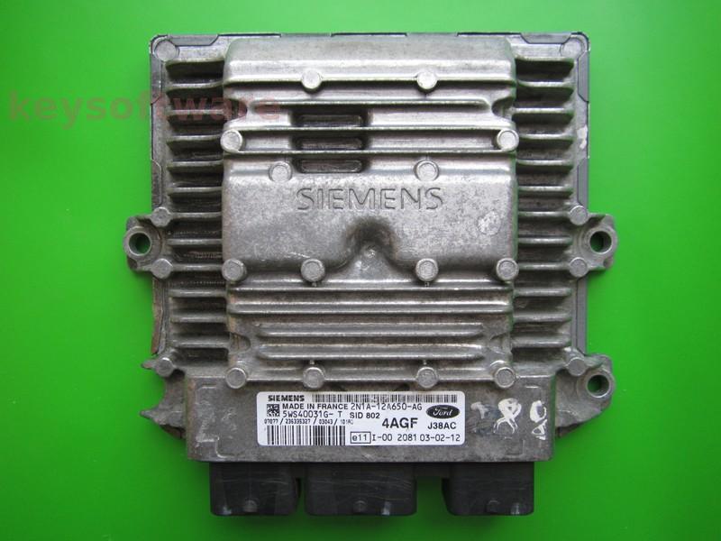 ECU Ford Fiesta 1.4TDCI 2N1A-12A650-AG 5WS40031G-T SID802