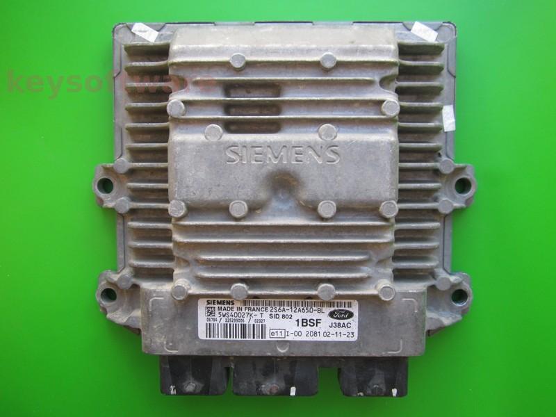 ECU Ford Fiesta 1.4TDCI 2S6A-12A650-BL 5WS40027K-T SID802