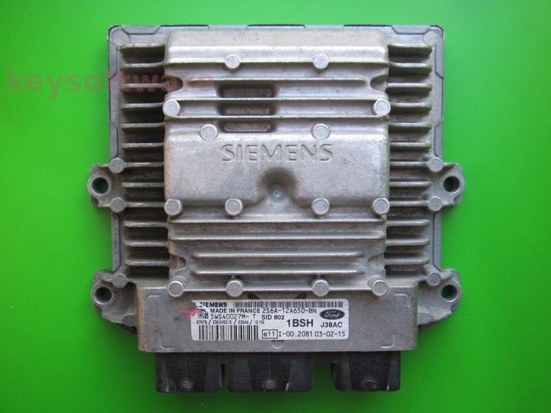 ECU Ford Fiesta 1.4TDCI 2S6A-12A650-BN 5WS40027M-T SID802