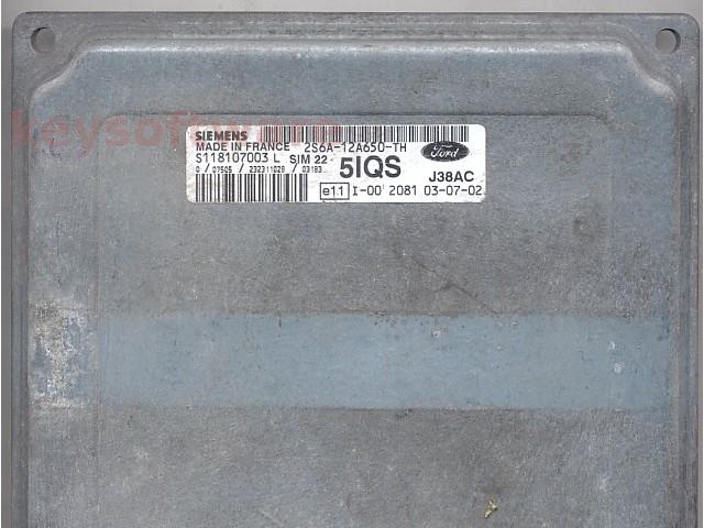 ECU Ford Fiesta 1.4 2S6A-12A650-TH S118107003L SIM22 {