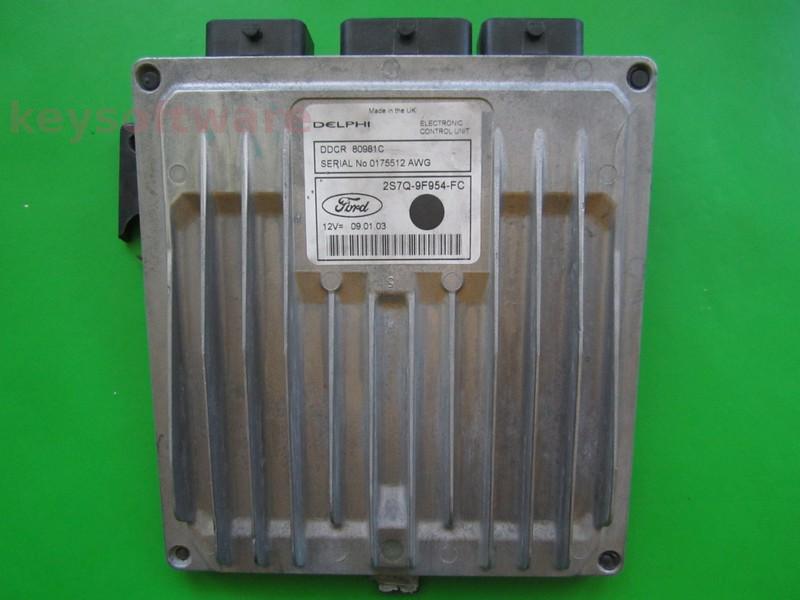ECU Ford Mondeo 2.0TDCI 2S7Q-9F954-FC 80981C DDCR`