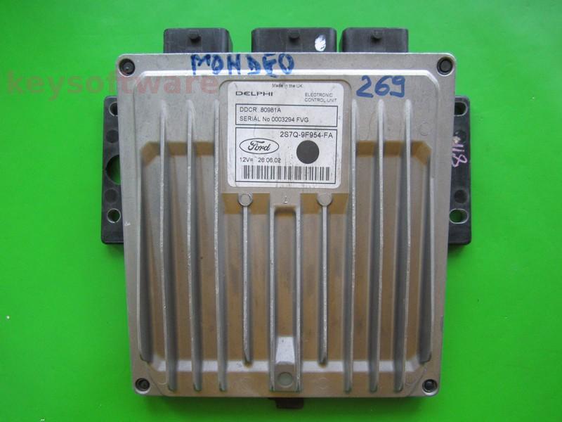 ECU Ford Mondeo 2.0TDCI 2S7Q-9F954-FA 80981A DDCR