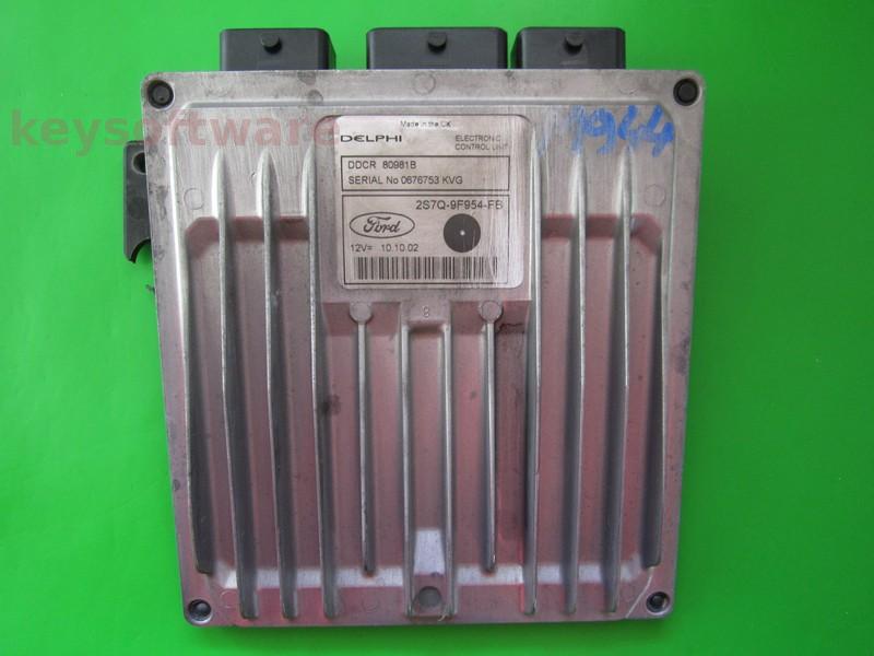 ECU Ford Mondeo 2.0TDCI 2S7Q-9F954-FB 80981B DDCR