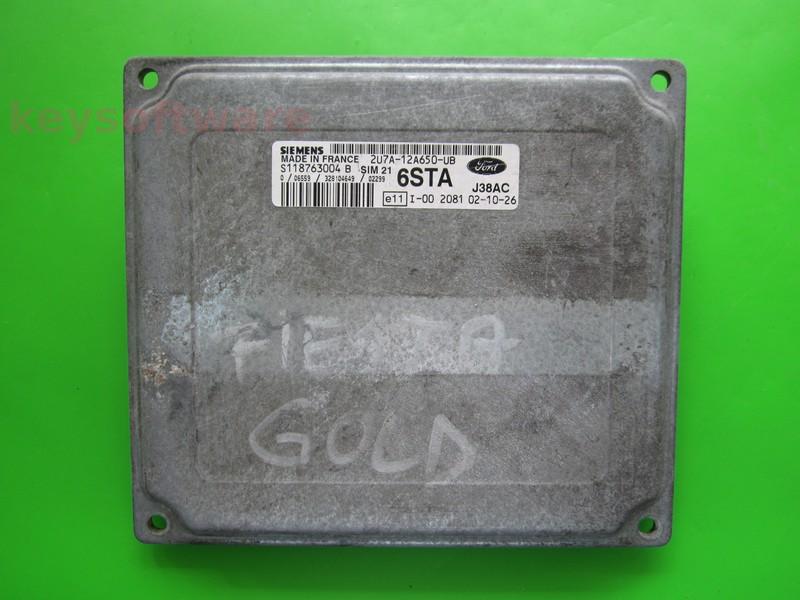 ECU Ford Fiesta 1.3 2U7A-12A650-UB S118763004B SIM21 {