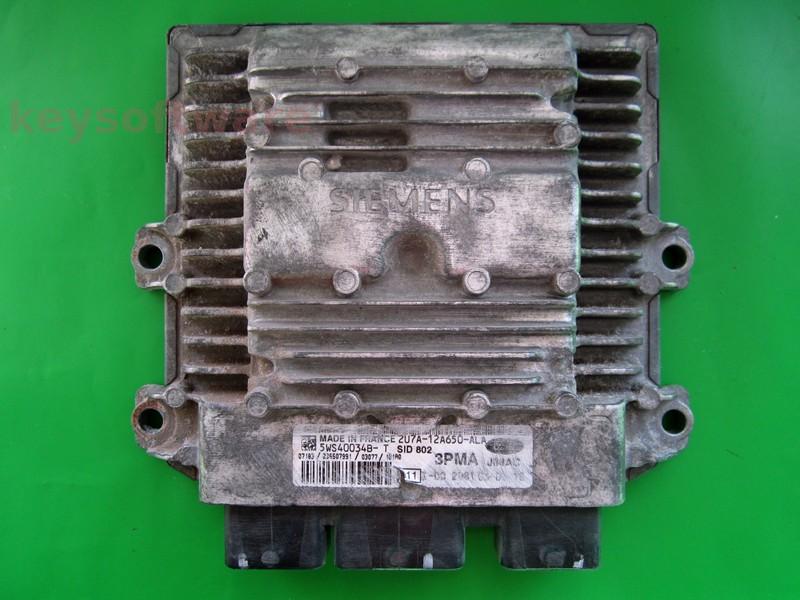 ECU Ford Fiesta 1.4TDCI 2U7A-12A650-ALA 5WS40034B-T SID802