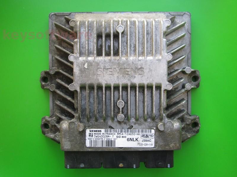 ECU Ford Focus 2.0TDCI 3M5A-12A650-HK 5WS40028M-T SID803 }