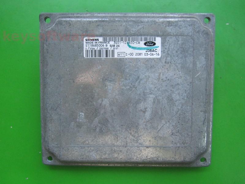 ECU Ford Fiesta 1.25 3S51-12A650-CB S118685006B SIM24
