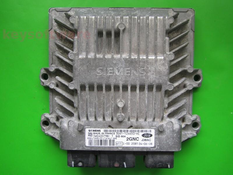 ECU Ford Fiesta 1.4TDCI 3S61-12A650-HC 5WS40079B-T SID804