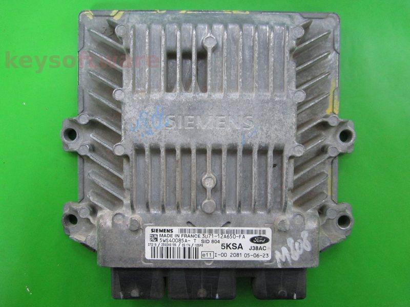 ECU Ford Fiesta 1.4TDCI 3U71-12A650-FA 5WS40085A-T SID804