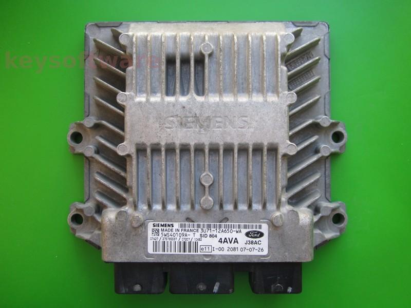ECU Ford Fusion 1.4TDCI 3U71-12A650-WA 5WS4009A-T SID804 }