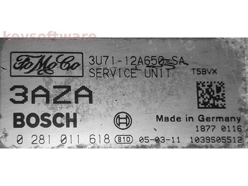 ECU Ford Focus 1.6TDCI 3U71-12A650-SA 0281011618 EDC16C3 {+