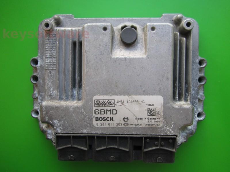 ECU Ford Focus 1.6TDCI 4M51-12A650-NC 0281011263 EDC16C3 {