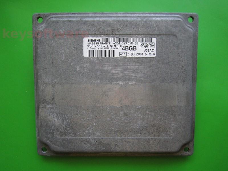 ECU Ford Fiesta 1.6 4S61-12A650-GB S120977004A SIM210