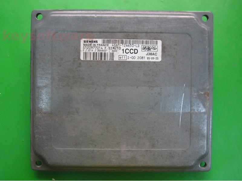 ECU Ford Fiesta 1.6 4S61-12A650-LD S120977014P SIM210