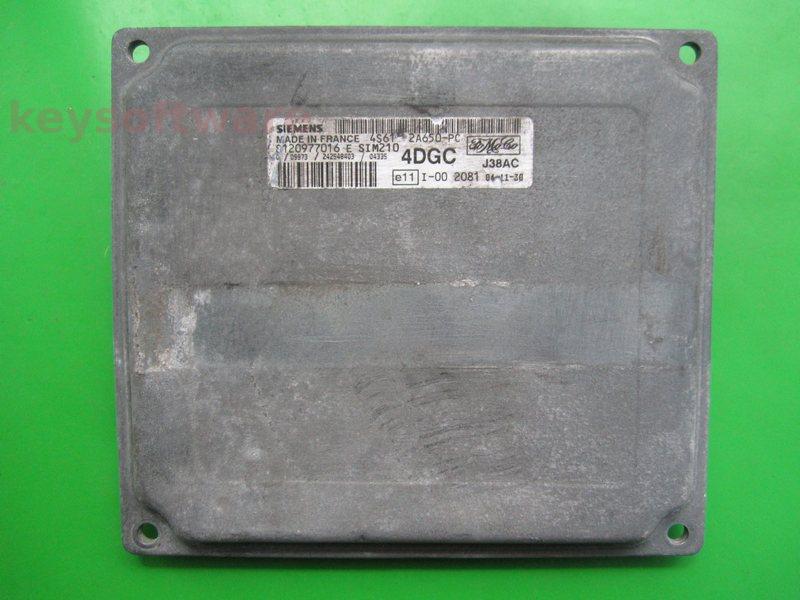 ECU Ford Fiesta 1.4 4S61-12A650-PC S120977016E SIM210